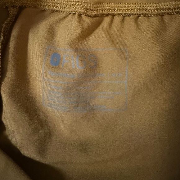 Figs Women's Tan Chinos with Bright Yellow Accents Set - Picture 3 of 3